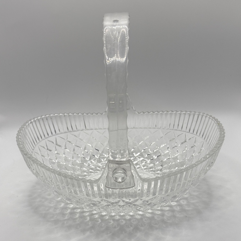 Elegant Clear Glass Basket